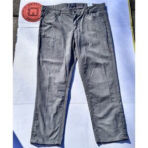 Ben Sherman Slim Fit Stretch Pants Houndstooth Plaid Black Gray 40w/30L Men's